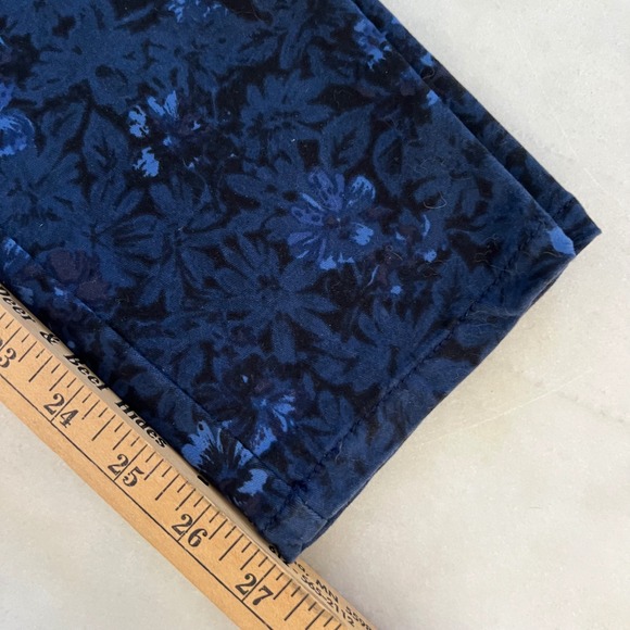 Rebecca Taylor Floral Print Jeans Blue Cotton Blend Casual Denim - Picture 10 of 10